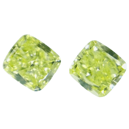 0.432 ct <br> Green Color <br> Cushion Shape