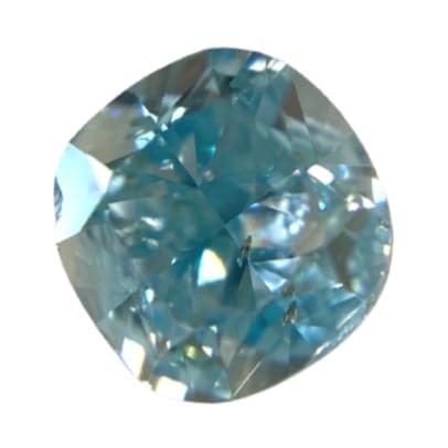 0.470 ct <br> Fancy Vivid Greenish   Blue  <br> SI2