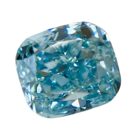 0.734 ct <br> Fancy Intense   Green Blue <br> SI1