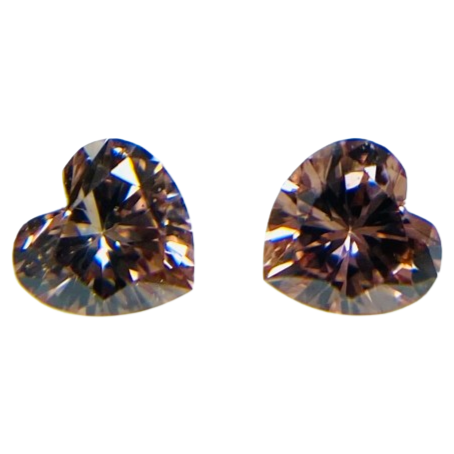 0.116 ct <br> Pink  Color <br> Heart Shape