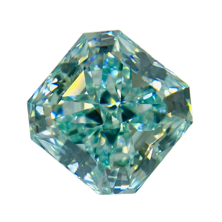 0.869 ct <br> Fancy Intense   Blue Green <br> VVS2