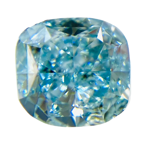 0.819 ct <br> Fancy Intense   Green Blue <br> SI1