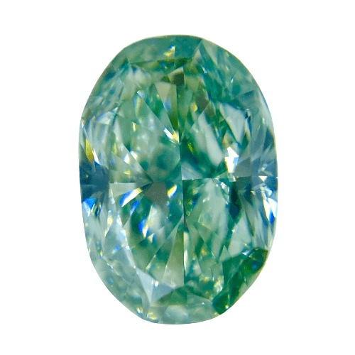 0.910 ct <br> Fancy Intense   Green  <br> SI1