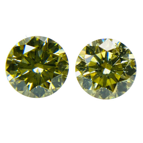 0.447 ct <br> Yellow Color <br> Round Shape
