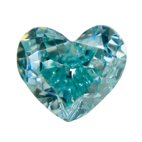 0.710 ct <br> Fancy Intense Greenish   Blue  <br> SI1