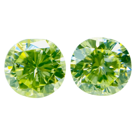 0.490 ct <br> Green Color <br> Round Shape