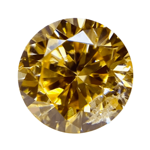 0.325 ct <br> Fancy Intense   Yellow Orange <br> SI2