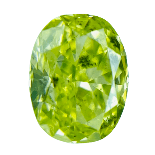 0.342 ct <br> Fancy Vivid   Yellow Green <br> SI2