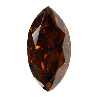 0.965 ct <br> Fancy Dark Orangy  Brown  <br> SI2