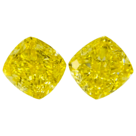 1.03 ct <br> Yellow Color <br> Cushion Shape