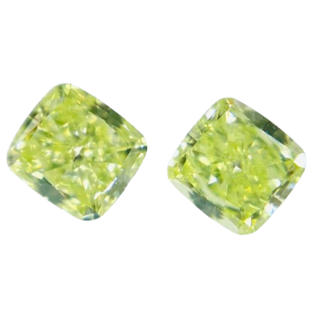 0.432 ct <br> Green Color <br> Cushion Shape