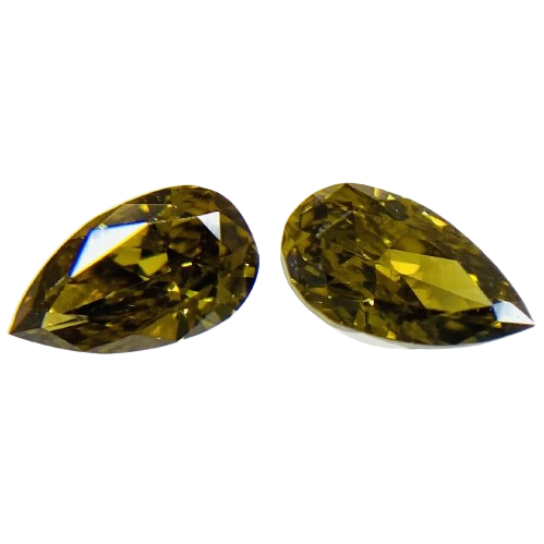 0.244 ct <br> Yellow Color <br> Pear Shape