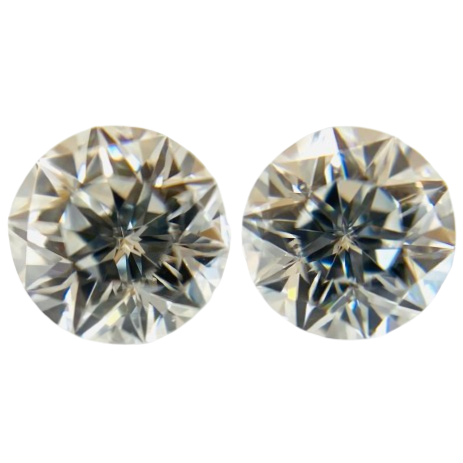 0.434 ct <br> Round Shape Pair