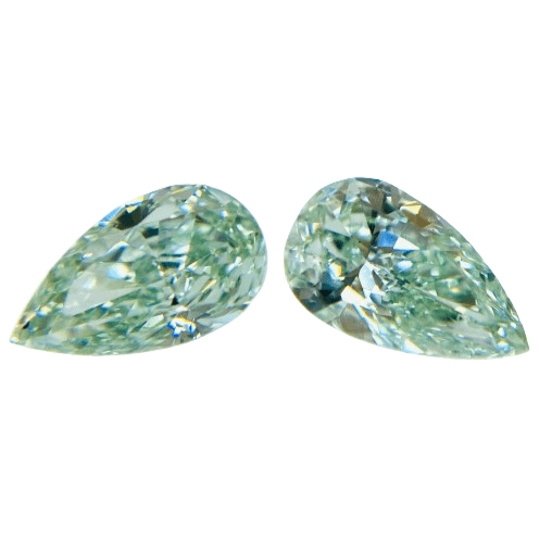0.622 ct <br> Green Color <br> Pear Shape
