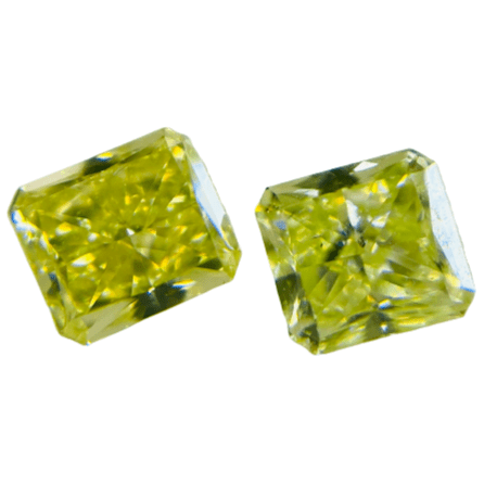 0.527 ct <br> Green Color <br> Radiant Shape