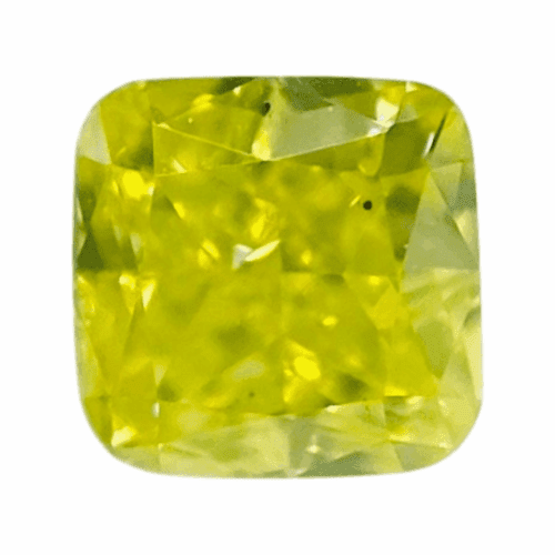 0.146 ct <br> Fancy Vivid   Yellow Green <br> SI1