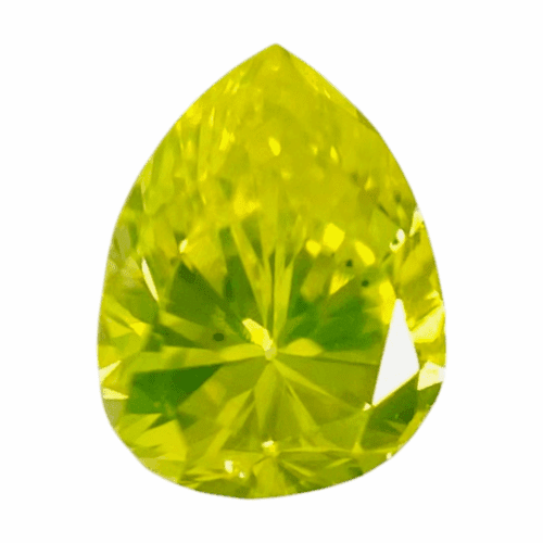 0.093 ct <br> Fancy Vivid   Yellow Green <br> SI1