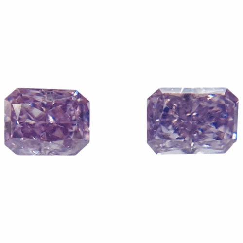 0.131 ct <br> Purple Color <br> Radiant Shape