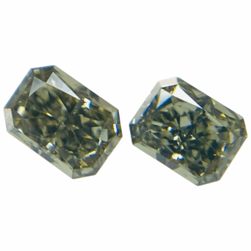 0.213 ct <br> Green Color <br> Radiant Shape