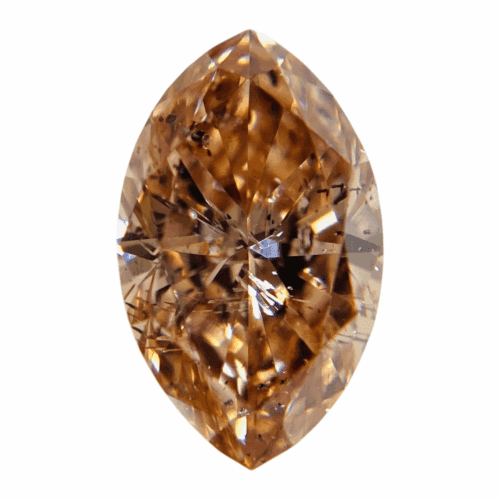 0.796 ct <br> Fancy Deep Orangy  Pink   <br> I1